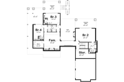 European Style House Plan - 1 Beds 1.5 Baths 2494 Sq/Ft Plan #455-361 Floor 