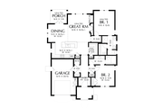 Cottage Style House Plan - 2 Beds 2 Baths 1285 Sq/Ft Plan #48-1029 Floor 