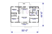Farmhouse Style House Plan - 3 Beds 2 Baths 1425 Sq/Ft Plan #44-263 Floor 