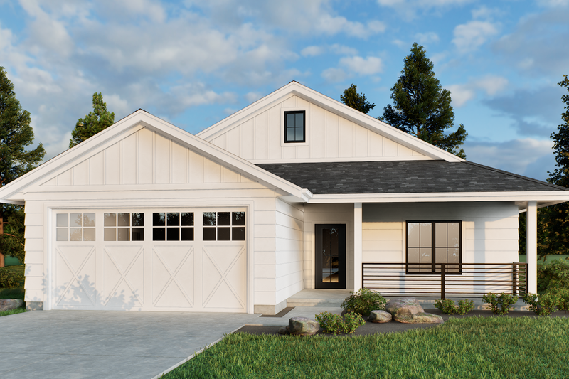 Farmhouse Style House Plan - 2 Beds 2 Baths 1395 Sq/Ft Plan #1093-5 Exterior